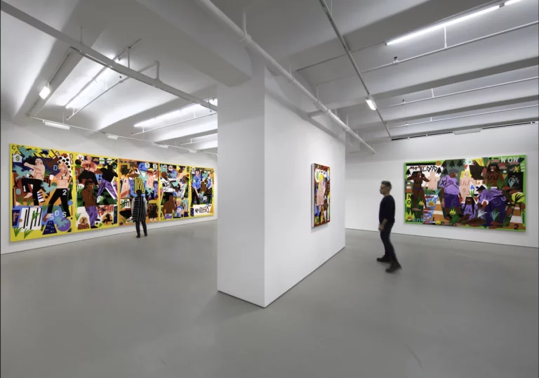 Nina Chanel Abney, Seized the Imagination, Installation view @ Jack Shainman Gallery New York.