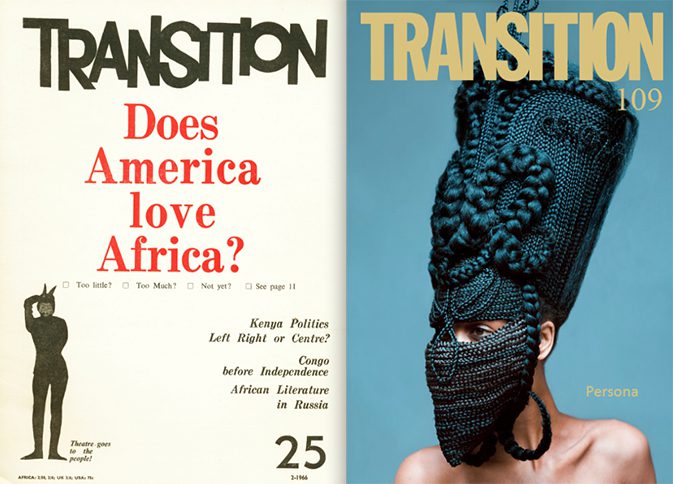 

Covers from 1966 and 2012. © Transition Magazine
