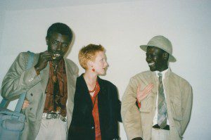 Magaye Niang Clémentine Deliss and El Sy preparing for a meeting with the Minister of Culture 1996 Photo Mor Lyssa Ba