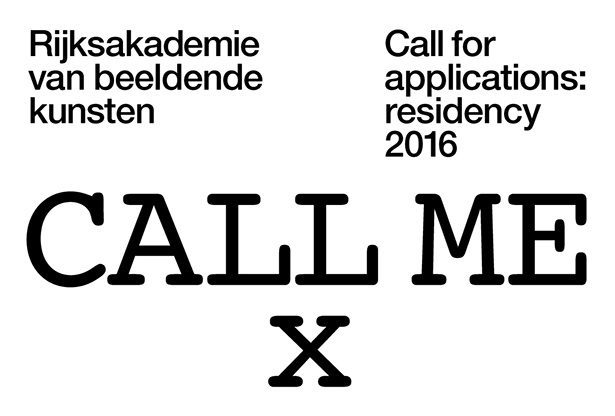 Call for applications: Residency 2016 at Rijksakademie van beeldende kunsten
