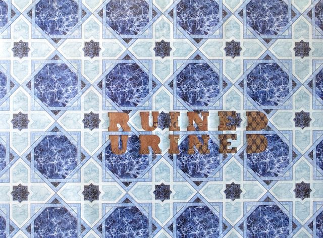 Victoria Wigzell. Ruined, Urined, 2012