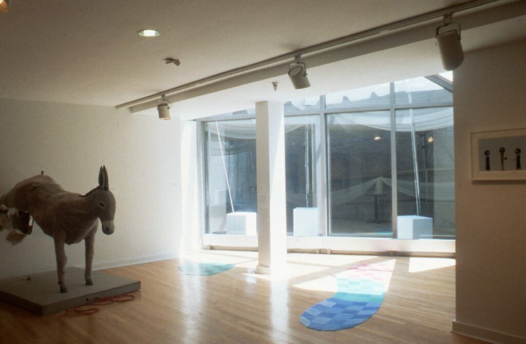 Freestyle (installation). The Studio Museum in Harlem, April 28 to June 24, 2001. Featuring work by (left to right): Eric Wesley, Louis Cameron, Laylah Ali