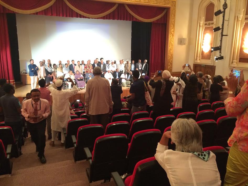 At the conference Modernity and the Making of Identity in Sudan: Remembering the Sixties and Seventies, Sharjah, 2015. Photo: Clare Davies