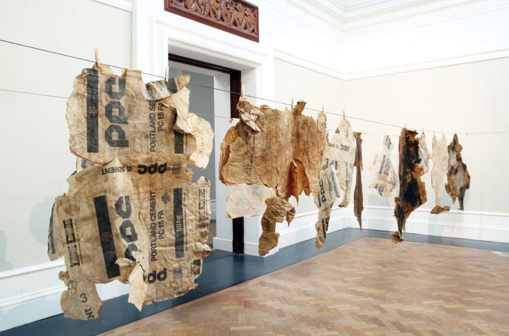 Moshekwa Langa, Untitled, 1995. Installation view at South African National Gallery, 2011. Courtesy of the artist and Iziko, South African National Gallery