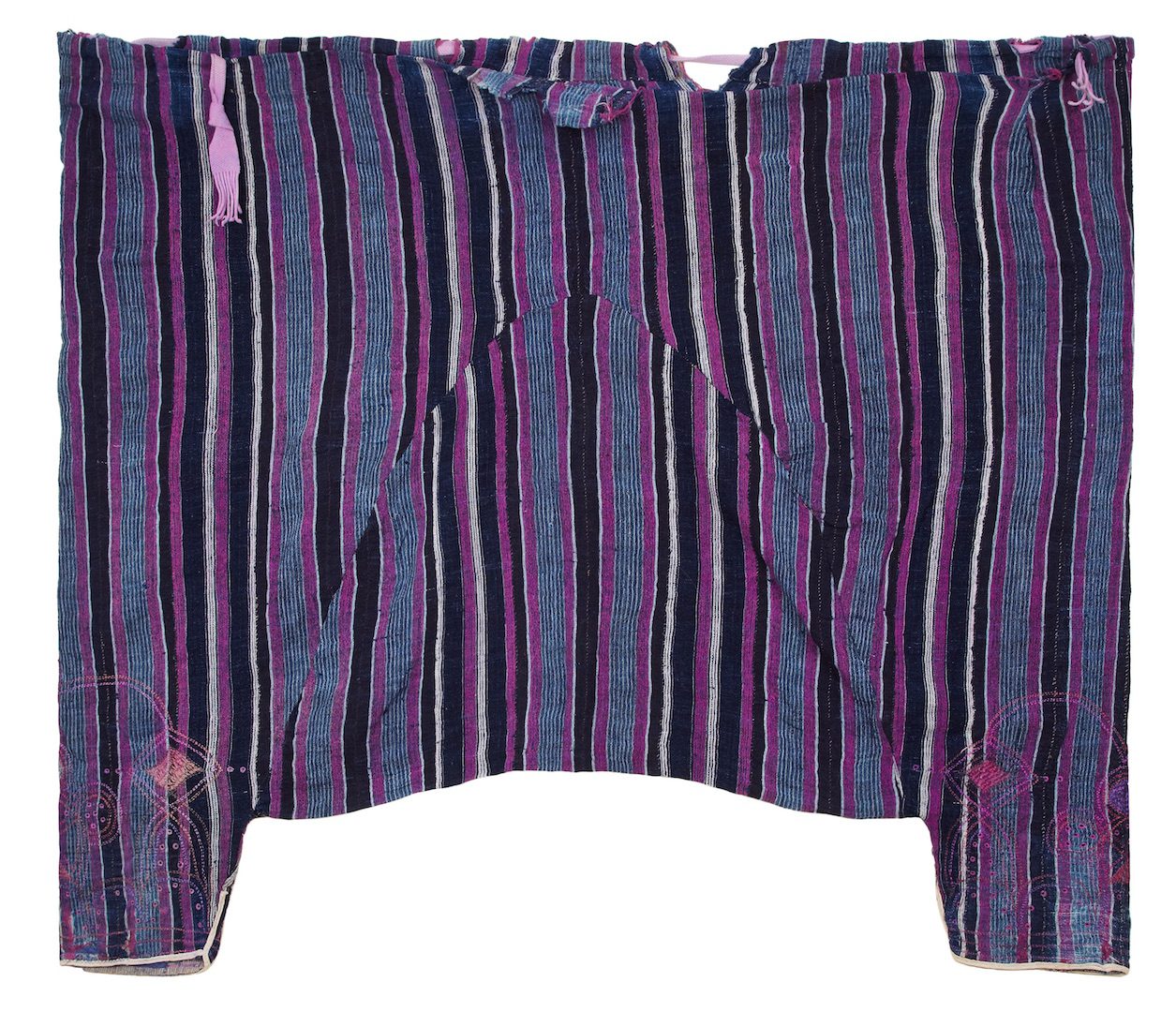 Yoruba men's 'Aso Oke' cloth trousers,19th century. Courtesy of Duro Olowu 