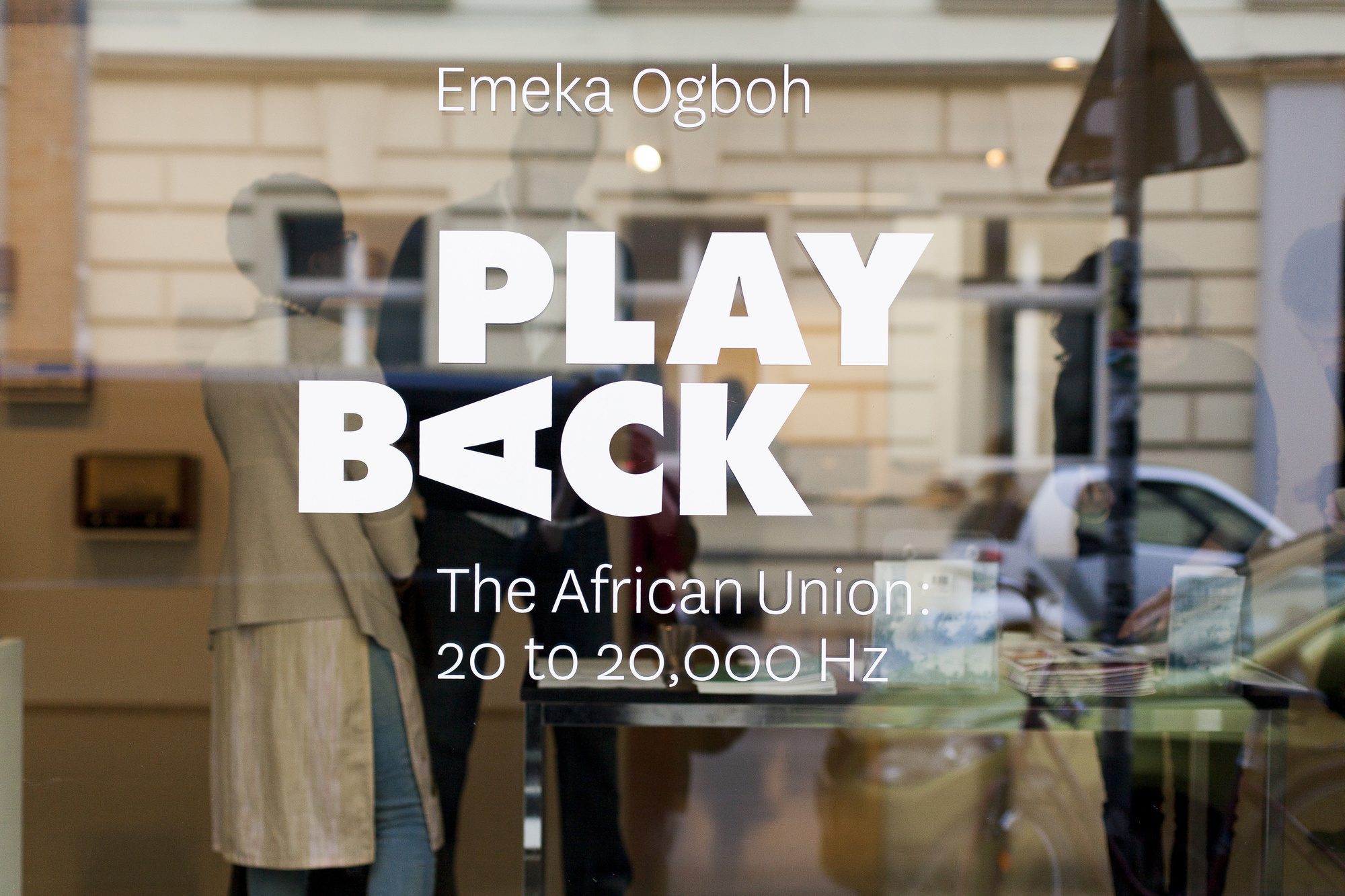 Emeka Ogboh, PLAY BACK – The African Union: 20 to 20,000 Hz, installation view, 2015, ifa Gallery Berlin. Courtesy of the artist
