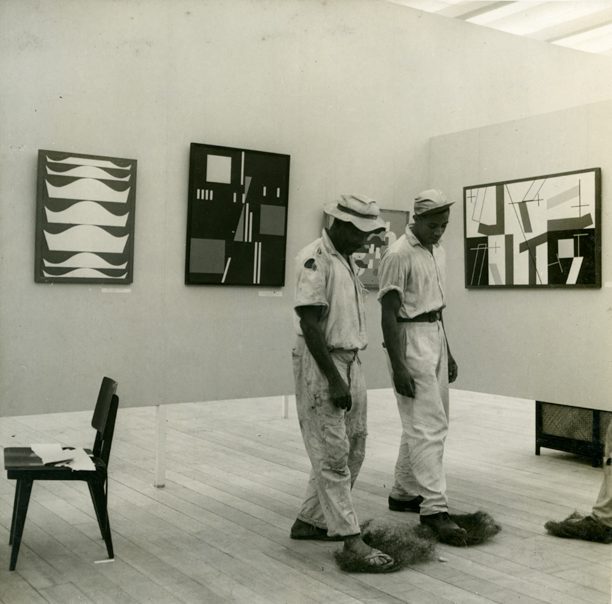 Installation view of Swiss Representation room at the 1st São Paulo Bienal (1951). Photo: Peter Scheier. http://bienal.org.br/post.php?i=534