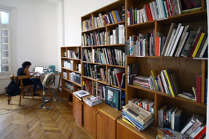 The library at the Contemporary Image Collective (CIC) in Cairo. © Mohamed El Maymouny
