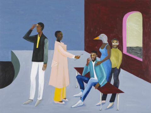 Lubaina Himid, Le Rodeur: Exchange, 2016. Courtesy of the artist, Hollybush Gardens, and Modern Art Oxford