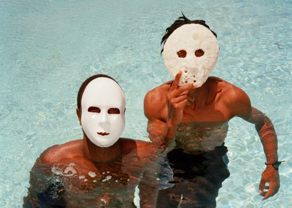 Nico Krijno, Boys in pool with masks (detail), 2014. Courtesy the artist