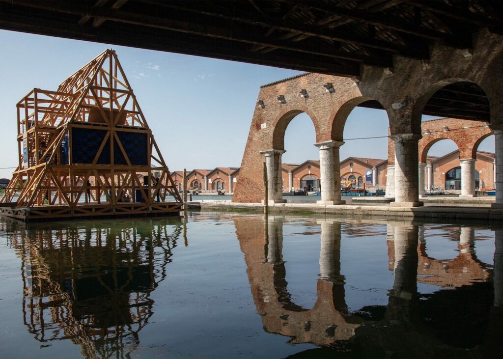 Venice Architecture Biennale 2016: Kunlé Adeyemi reconstructed his Makoko Floating School as part of his research into building for flood-prone regions