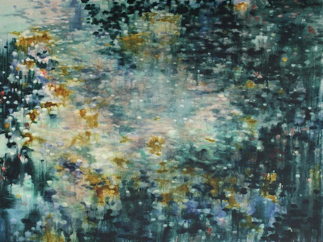 Alexia Vogel, ‘River Run’, 2017, oil on canvas, 150 x 200cm. Courtesy Barnard Gallery
