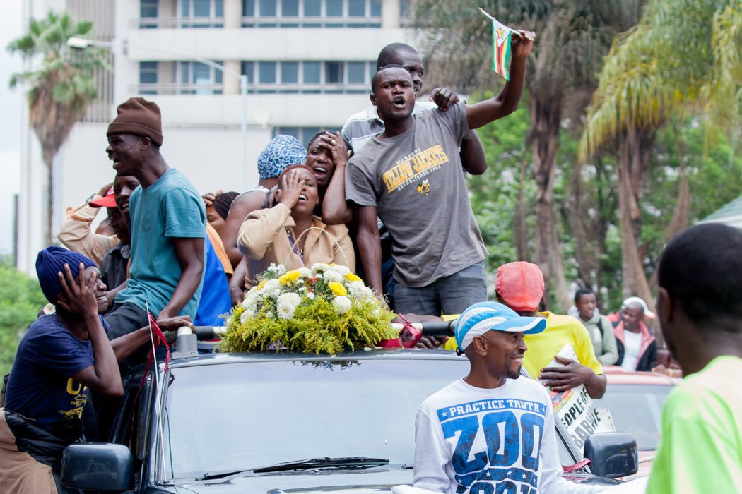 Street Performance of Mugabe's 
