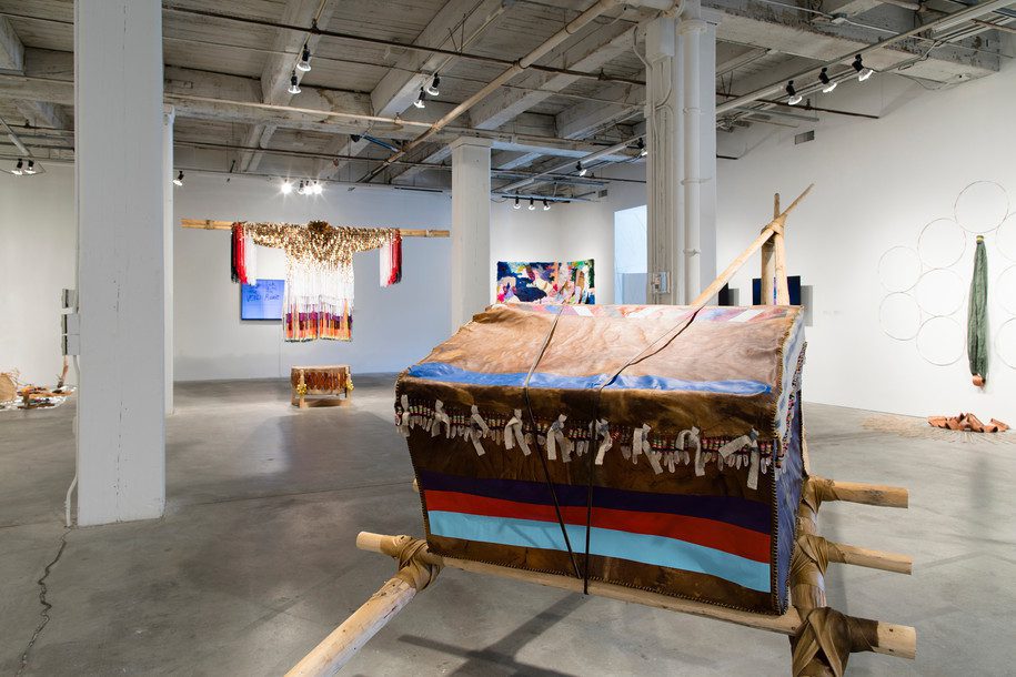 Monarchs: Brown and Native Contemporary Artists in the Path of the Butterfly, Bemis Center for Contemporary Arts, 2017–18. Photo: Colin Conces. 