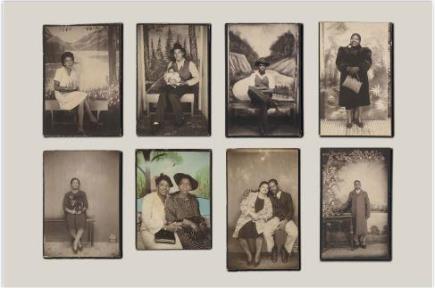 Image: Unknown American makers and Daisy Studio (American, active 1940s). Studio Portraits, 1940s–50s. Gelatin silver prints. The Metropolitan Museum of Art, New York, Twentieth-Century Photography Fund, 2015, 2017 (2017.560, 2015.339, 2015.309, 2015.338, 2017.591, 2017.636, 2015.328, 2015.344)