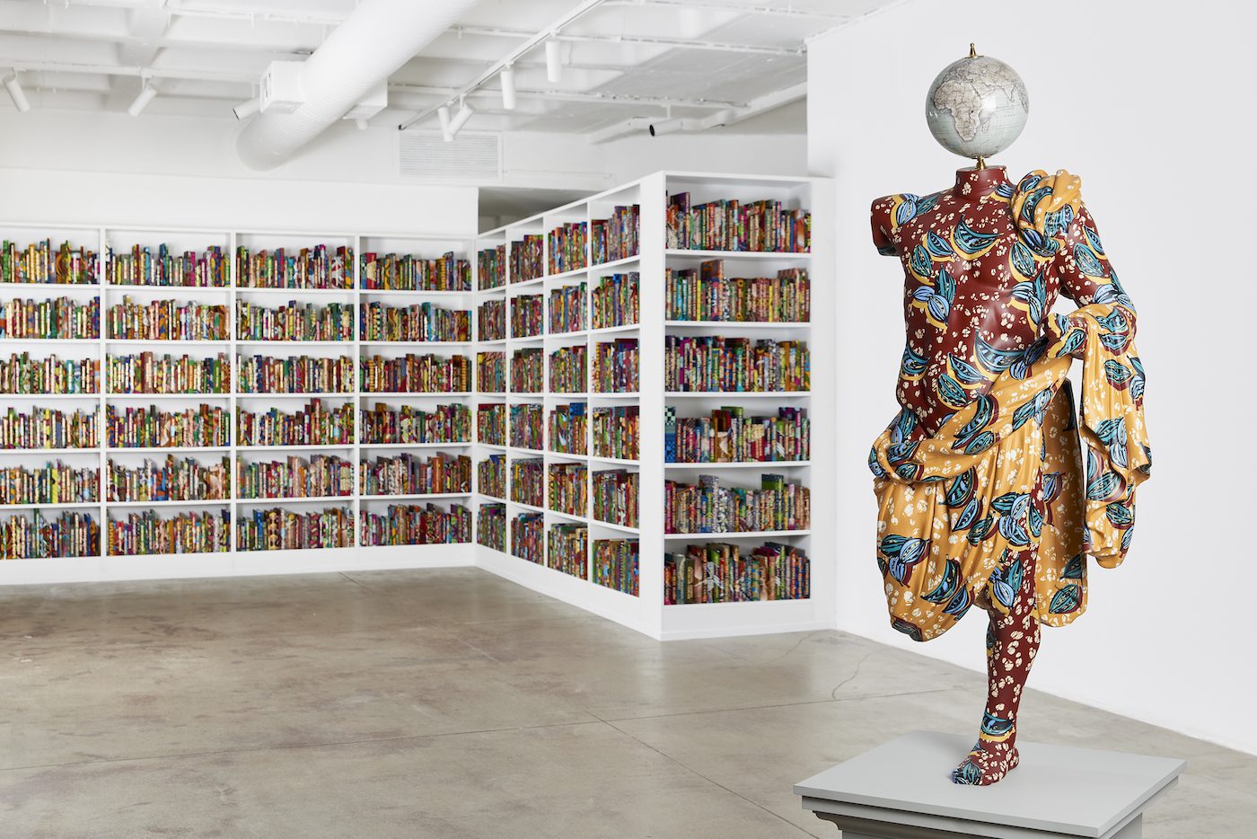 Installation view of Ruins Decorated by Yinka Shonibare MBE at Goodman Gallery Johannesburg, 2018. Courtesy Goodman Gallery.