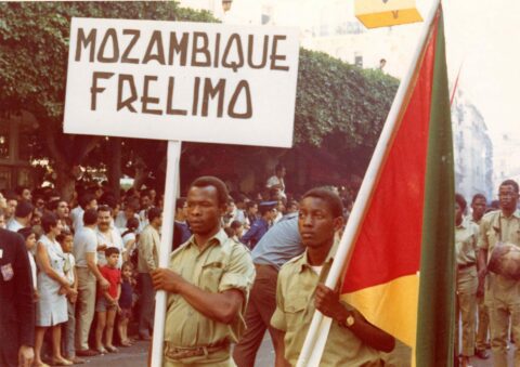 Delegation Parade Frelimo. Photo: Luc-Daniel Dupire. Courtesy of PANAFEST archiv