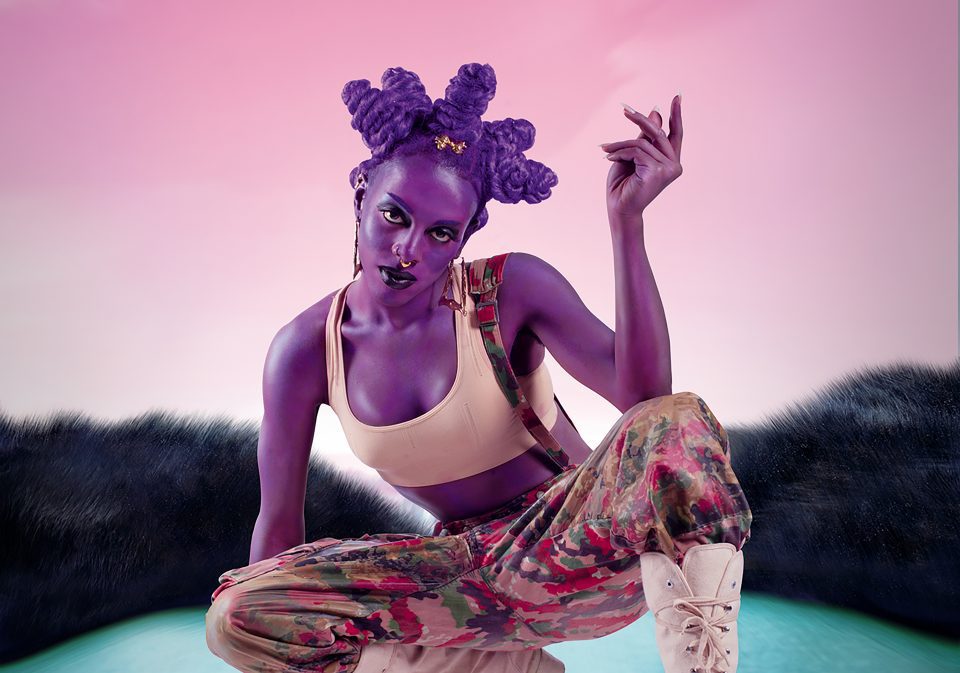 Juliana Huxtable
Untitled (Psychosocial Stuntin'), 2015 Color inkjet print 40 x 30 inches The Studio Museum in Harlem; Museum Purchase with funds provided by the Acquisition Committee 