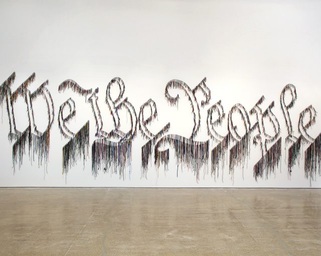 Cover Image: Nari Ward, We the People, 2011. Shoelaces, 96 × 324 in (243.8 × 823 cm). Speed Art Museum, Gift of Speed Contemporary. Courtesy the artist and Lehmann Maupin, New York, Hong Kong, and Seoul