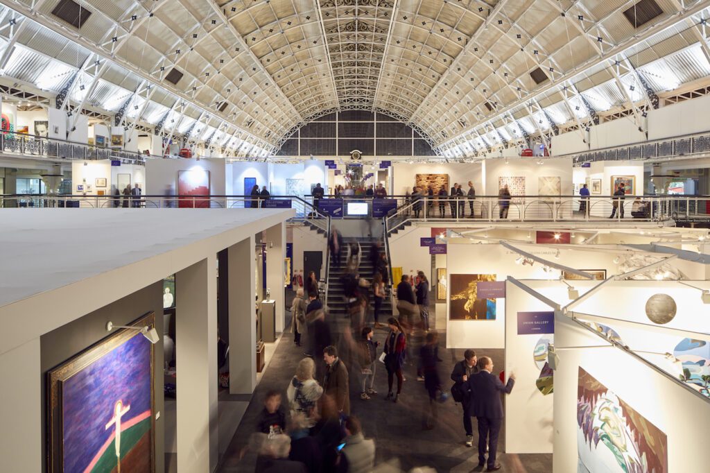Visitors at London Art Fair 2018. Photo Credit: Mark Cocksedge 