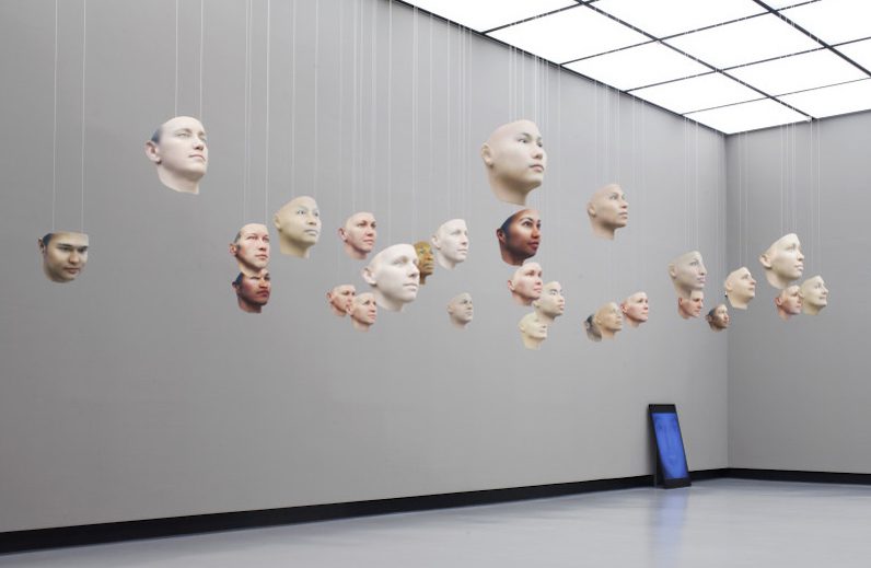 A Becoming Resemblance, Installation View ©Heather Dewey-Hagborg & Chelsea Manning Courtesy The New Centre for Research & Practice