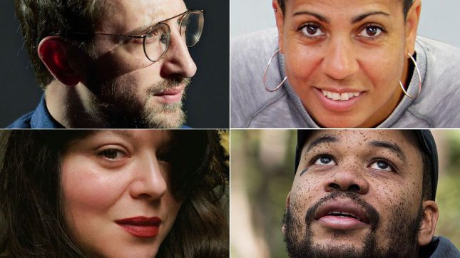 The four artists shortlisted for the Turner Prize 2019, clockwise from top left: Lawrence Abu Hamdan, Helen Cammock, Oscar Murillo and Tai Shani.