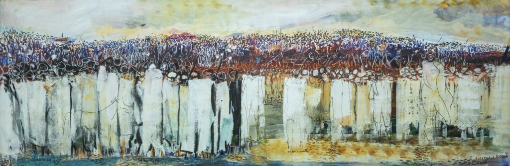 Lulseged Retta, 'Celebration', 2017, 60 x 180 cm