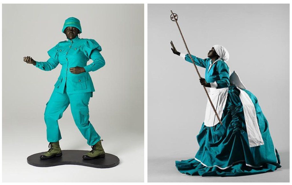 From left, MARY SIBANDE, “Living Memory,” 2011 (archival digital print, 126 x 87 cm) and “I Put A Spell On Me,” 2009 (archival digital print, 90 x 60 cm). | via Somerset House
