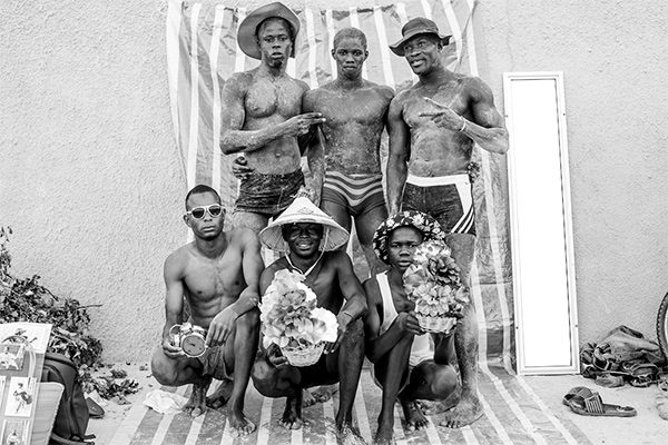 Fatoumata Diabate, Groupe de lutteurs, Somone, Senegal, 2013, from the series Studio Photo de la Rue. Courtesy the artist
