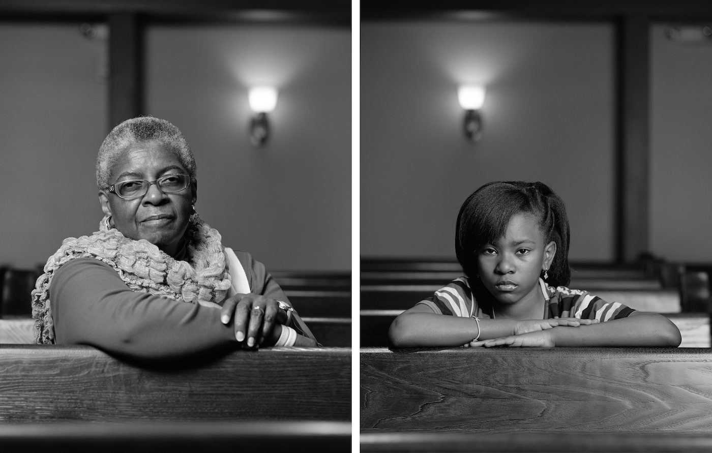 Dawoud Bey, Mary Parker and Caela Cowan, Birmingham, AL, from the series The Birmingham Project, 2012. Rennie Collection, Vancouver,  © Dawoud Bey