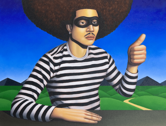 Jake Troyli, Ready When You Are, (2020) oil on canvas, 16 x 20 in
