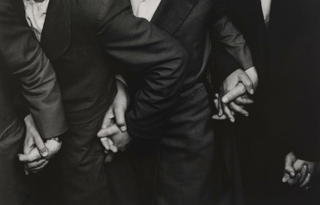 Ken Heyman (American, born 1930)
Israel (Closeup of Men Holding Hands)
1965
Gelatin silver print
Gift of Dr. Donald and Alice Lappe
©Ken Heyman
2005.29.18