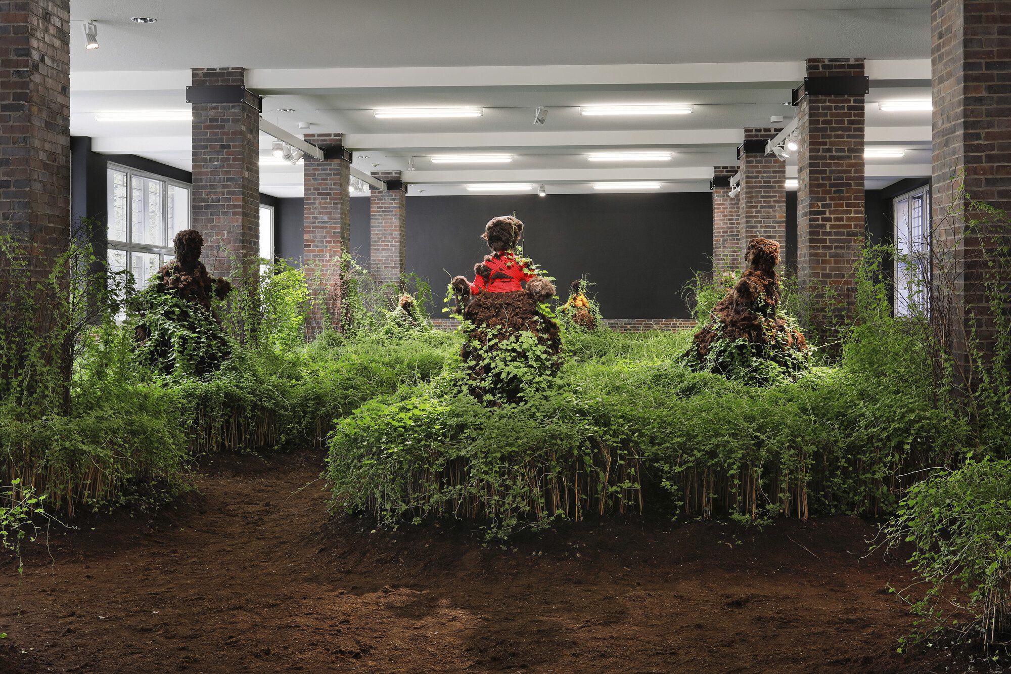 View of Precious Okoyomon, Earthseed at the Museum Für Moderne Kunst, Frankfurt, 2020. Courtesy of the artist, the Museum Für Moderne Kunst, and Quinn Harrelson / Current Projects. Photo: Axel Schneider.