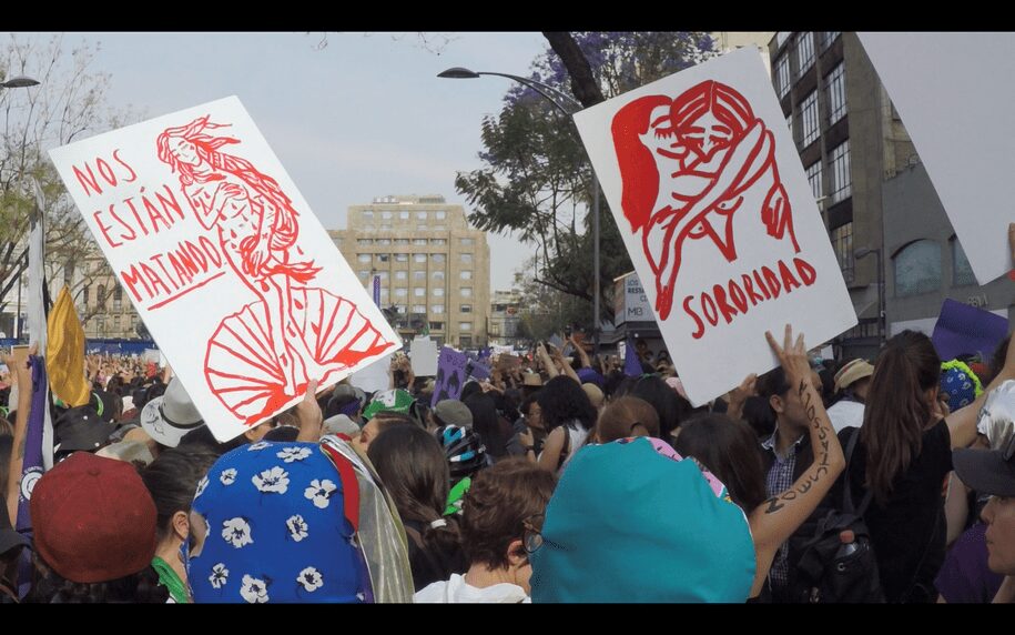 Demonstrations during International Women's Day, 8 March 2019, Ciudad de México. Image by Esthel Vogrig