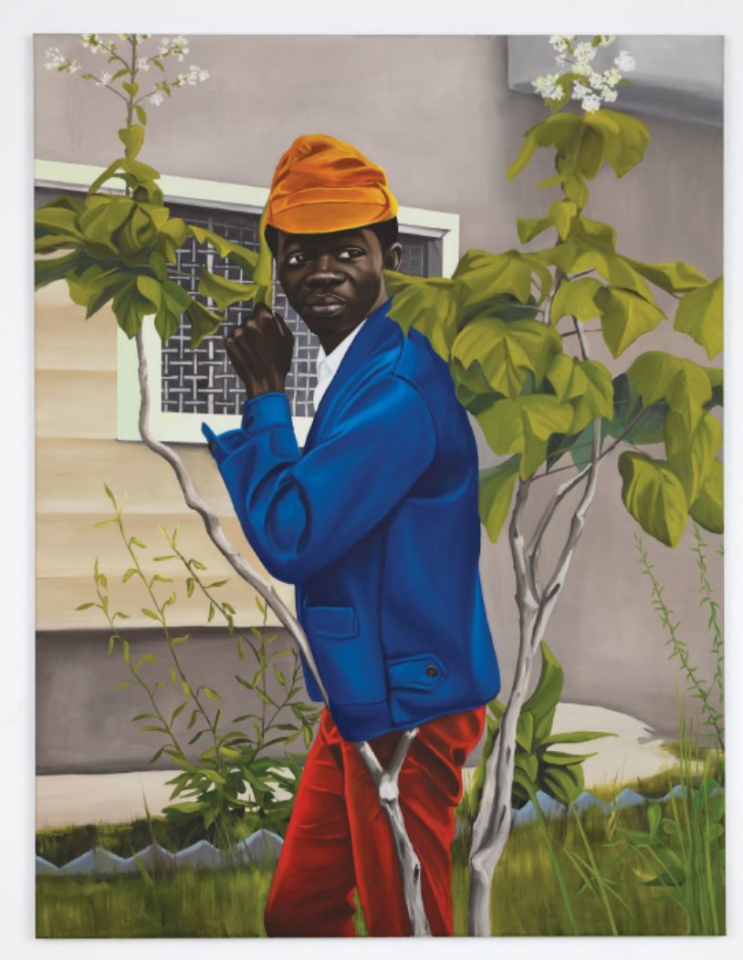 Peter Uka, Blue Jacket, 2021. Courtesy of Mariane Ibrahim Gallery.