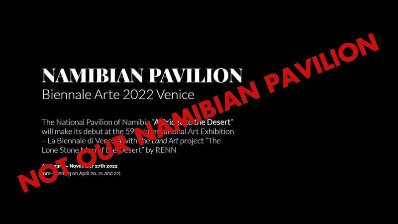 Concerned Members of the Namibian Arts Community: It is a One-dimensional Problematic Pavilion