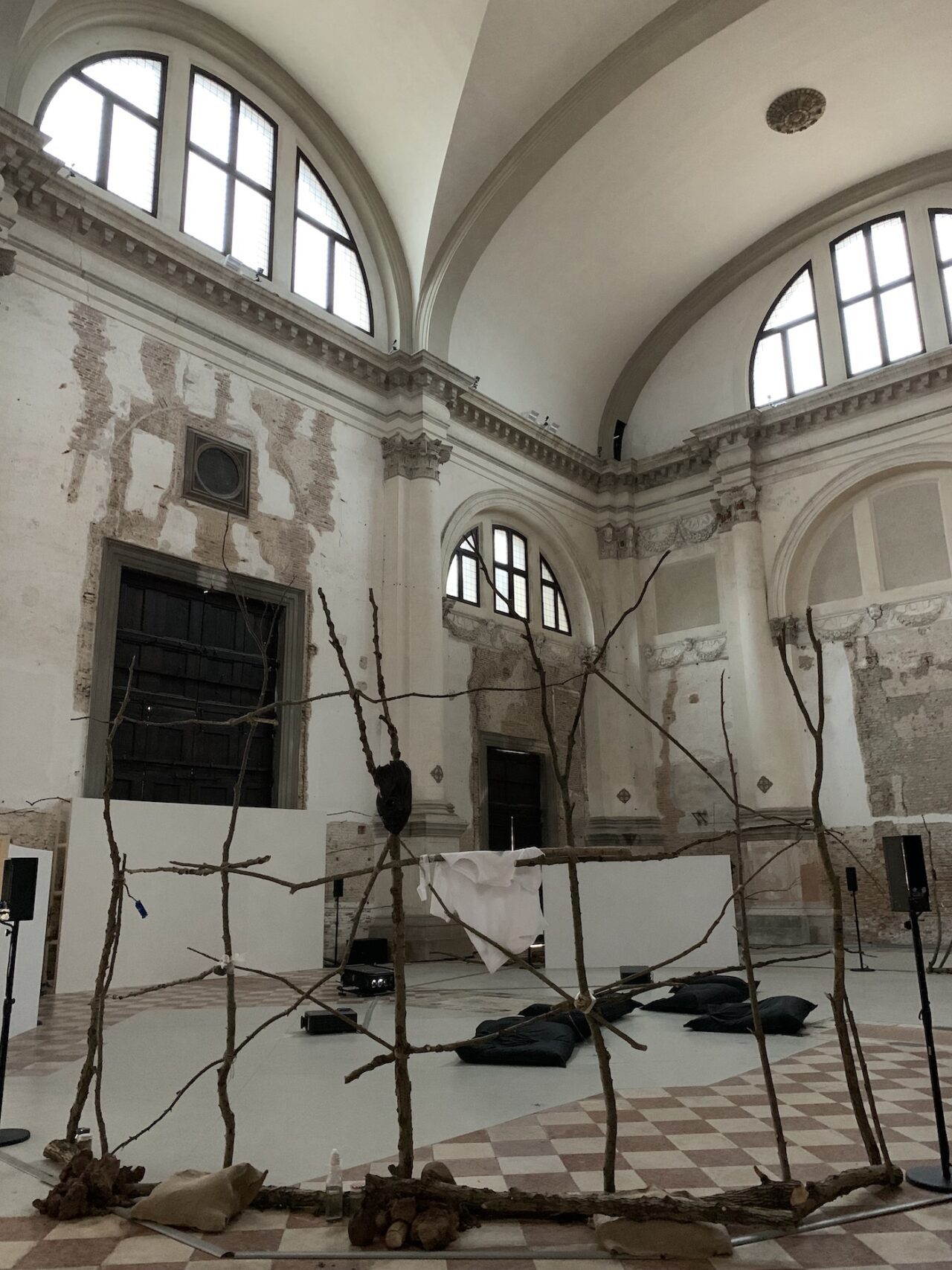 Dineo Seshee Bopape, The Shoul Expanding Ocean #3, 2022. Installation view of the Ocean Space at 59th Venice Biennale. Photo: C&