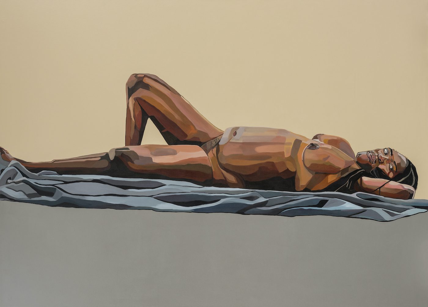 Joy Labinjo, Terra Firma VI, 2022. Oil on canvas, 180 x 250 cm. Courtesy Tiwani Contemporary.
