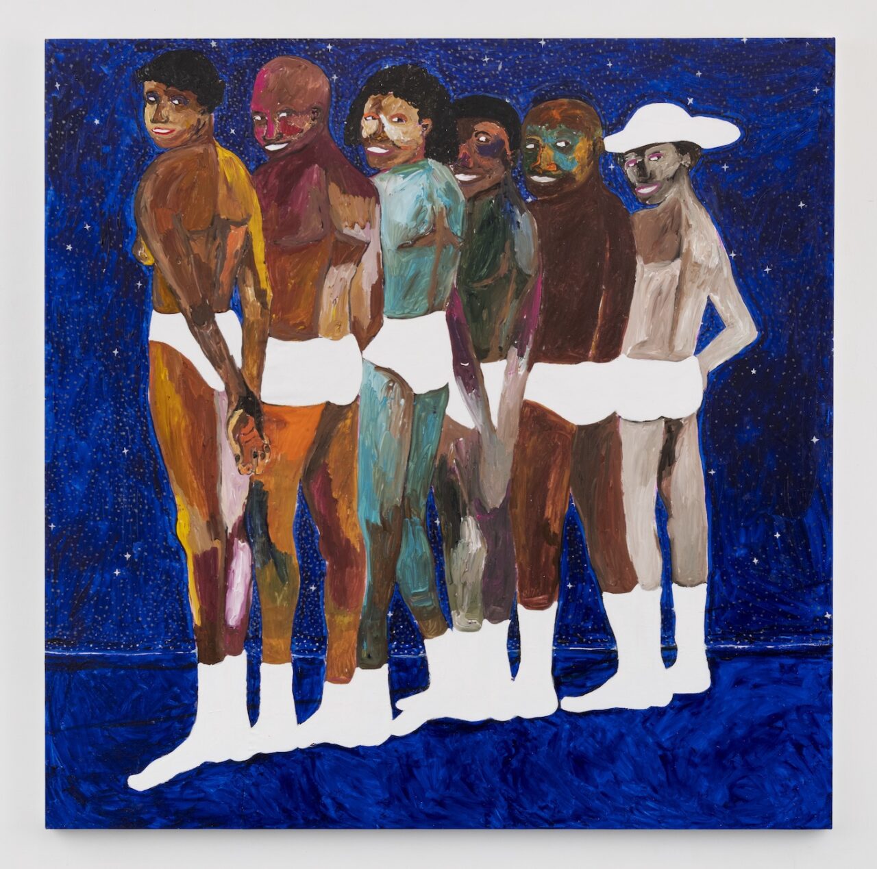 Gideon Appah, Remember Our Stars, 2020. Oil and acrylic on canvas. Photo: Adam Reich