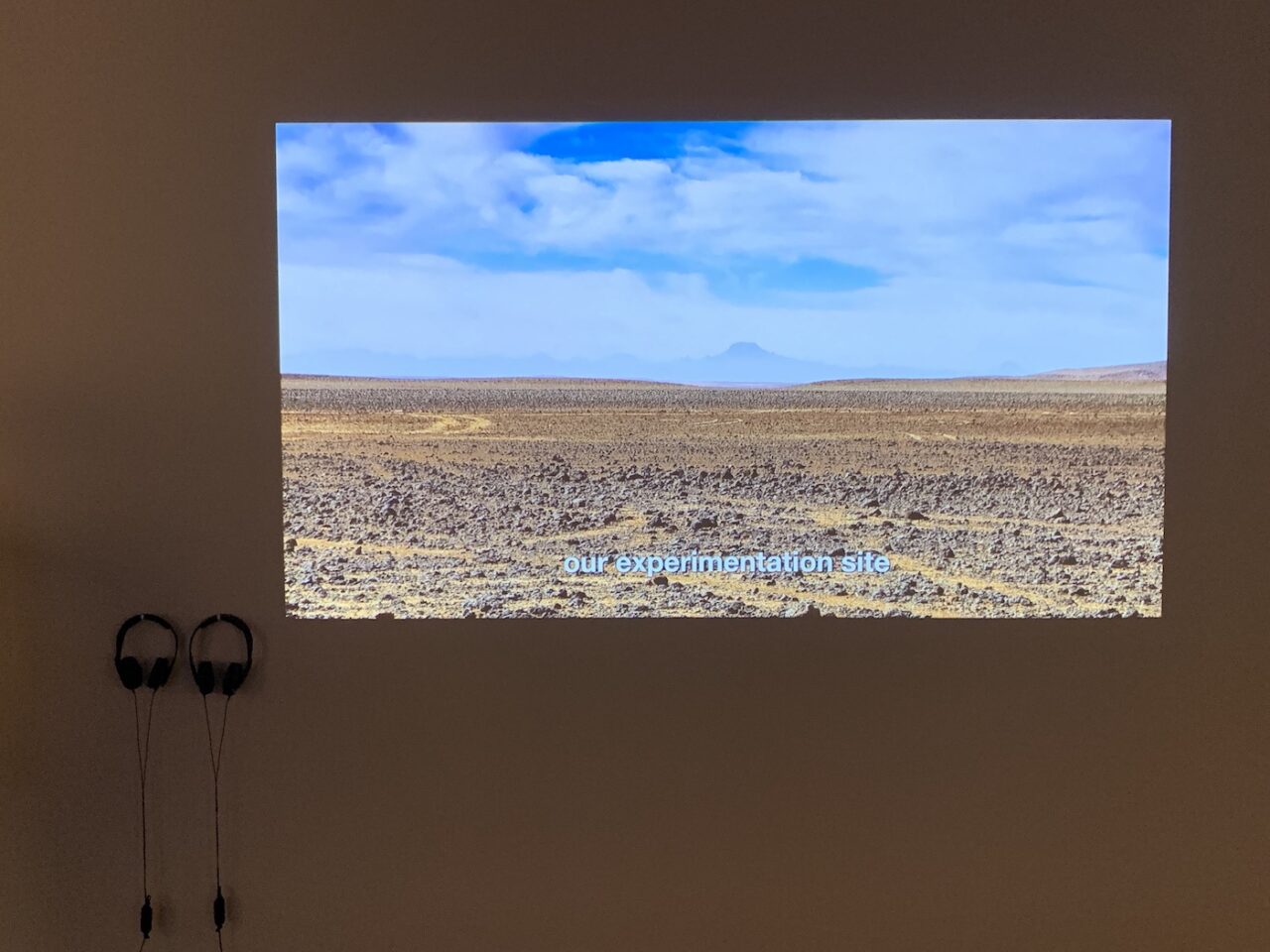 Ammar Bouras, "24°3'55''N 5°3'23''E #7", 2016. Installation View at 12th Berlin Biennale, Akademie der Künste, Hanseatenweg. Photo: C&