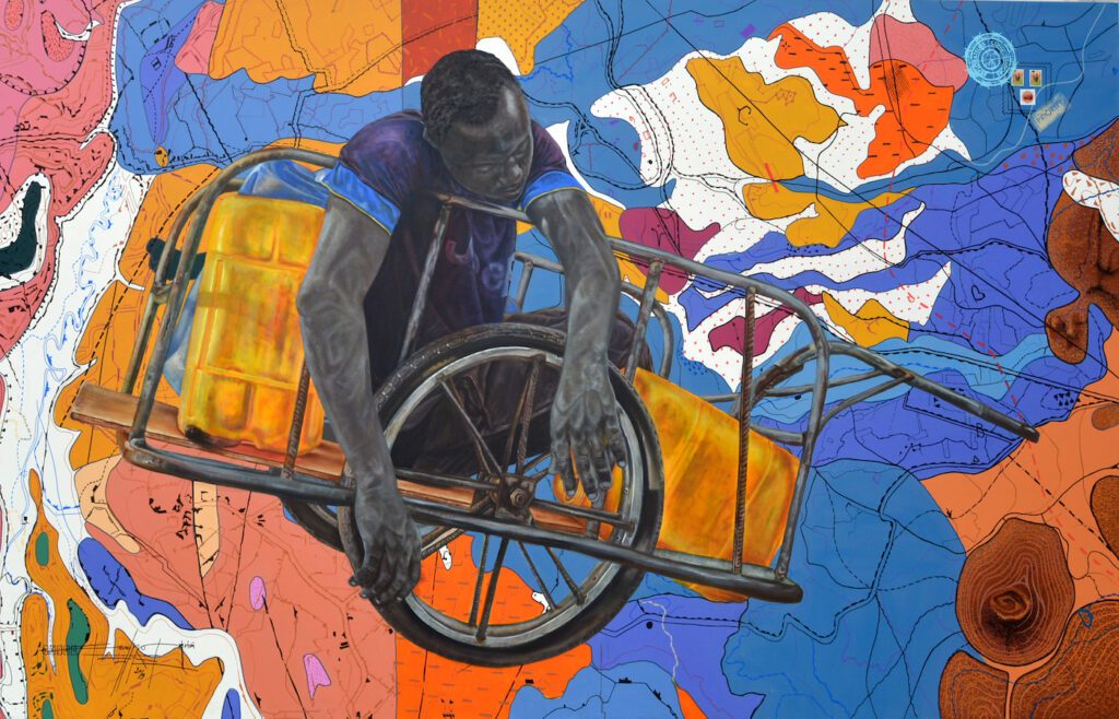 Jean David Nkot,
Po.box.a break is needed.com
, 2019,
Courtesy of
African Artists' Foundation