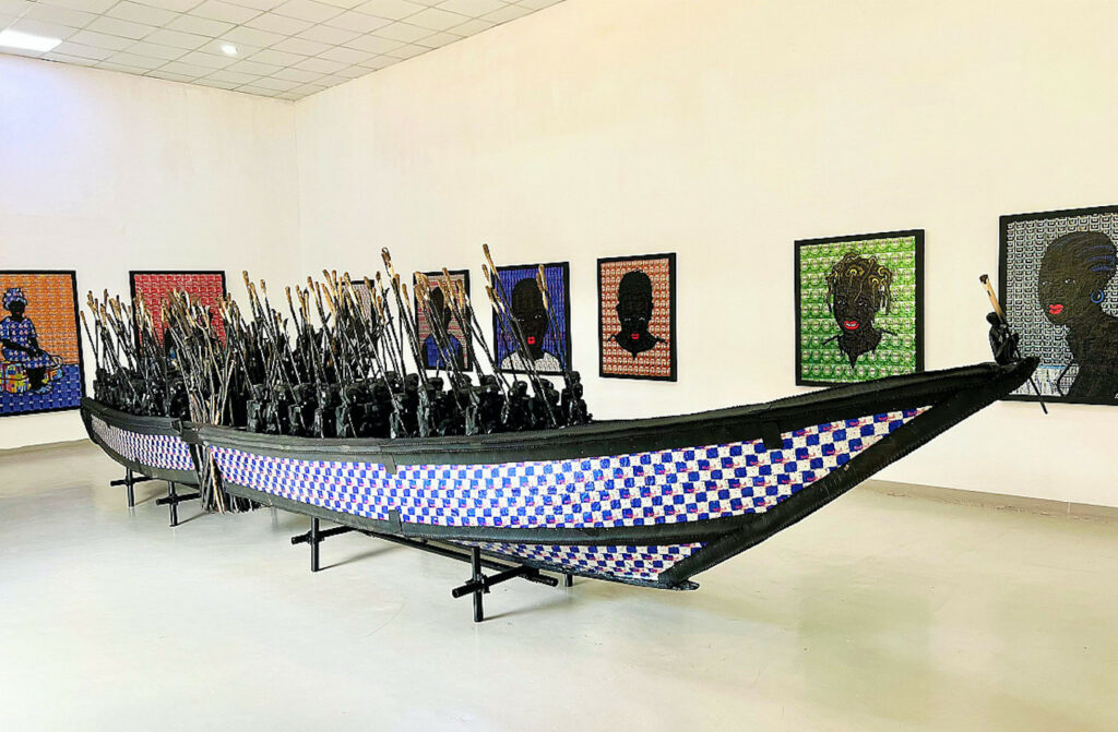 Xenson, Kaddugalamukatale, Installation View, 2022. Courtesy of  Afriart Gallery