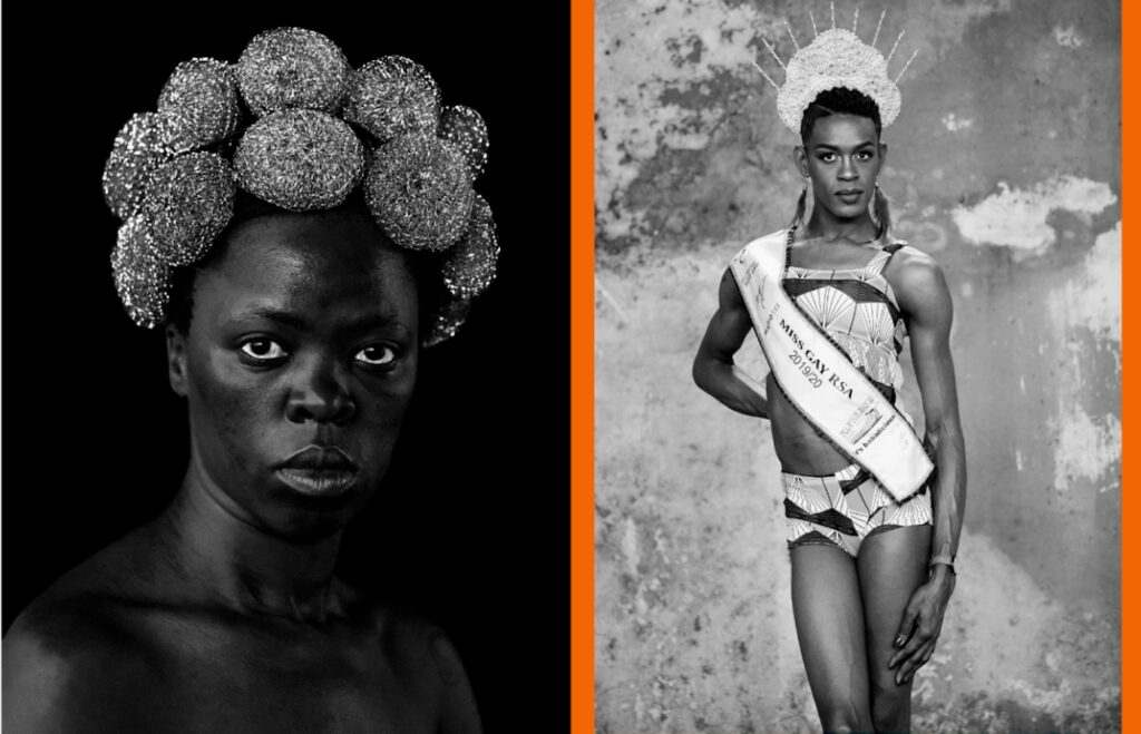 Bester V, Mayotte 2015 (gauche) Candice Nkosi, Durban, 2020 (droite) (Detail)
Courtesy of the Artist and Stevenson, Cape Town/Johannesburg and Yancey Richardson, New York © Zanele Muholi