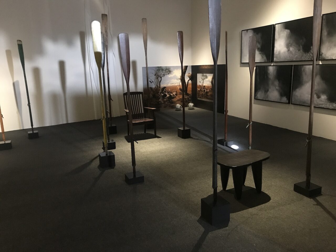 Carrie Mae Weems, The Inbetween, 2022-2023. Installation view at Sharjah Biennial 15. Photo: C&.