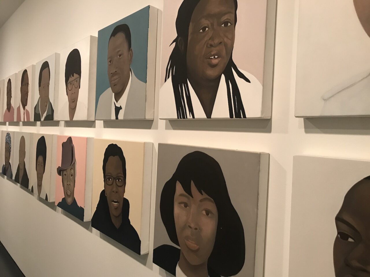 Thenjiwe Niki Nkosi , Heroes. Installation view at Sharjah Biennial 15. Photo: C&.