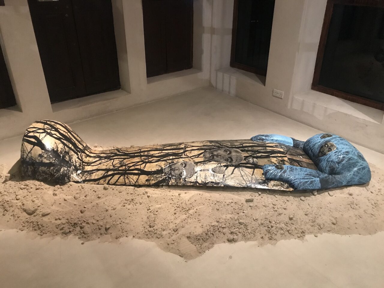 Zohra Opoku Chapter II, 2022. Installation view at Sharjah Biennial 15. Photo: C&.