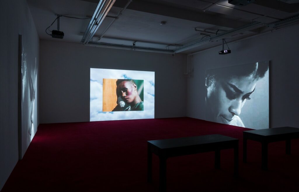 Installation view of Ufuoma Essi: All That You Can’t Leave Behind at Public Gallery, London, 2022. (Courtesy the artist and Public Gallery, London).