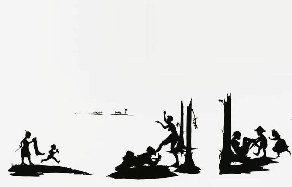 Kara Walker, The Battle of Atlanta: Being the Narrative of a Negress in the Flames of Desire - A Reconstruction (detail), 1995
