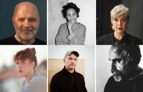 Photos clockwise: HUSSEIN CHALAYAN, ELAINE MITCHENER, LULU OBERMAYER, SOTE, JAMES RICHARDS, RUTH PATIR