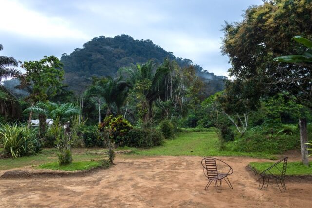 Yvon Ngassam, View of Mount Mbanga. Bikoka, Lolodorf, 2021. Courtesy the Artist and Bikoka Art Project.